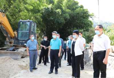 朱少辉调研农村生活污水处理设施建设工作