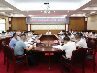丰顺县委理论学习中心组举行2022年第十次学习会