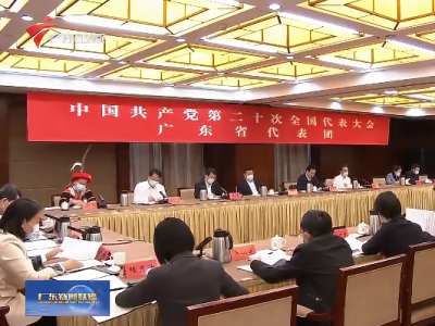党的二十大广东省代表团举行分组会议