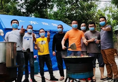  “不能让抗疫人员饿肚子！”丰顺县汤坑镇黎峰村村民自发组建饮食保障服务队