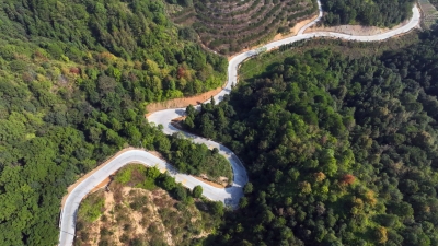 通车啦！蕉岭广福镇豪岭村C610线桃花园至桃花山公路改建完成