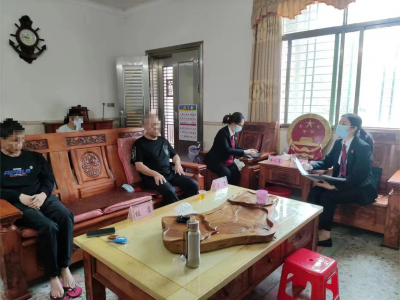 当事人行动不便，平远东石法庭上门开庭减轻群众诉累