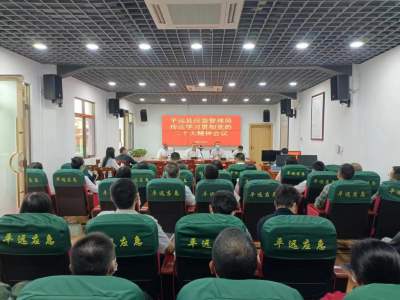 平远县应急管理局召开传达学习贯彻党的二十大精神会议