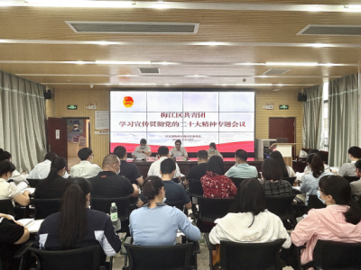 共青团梅江区委员会召开学习宣传贯彻党的二十大精神专题会议