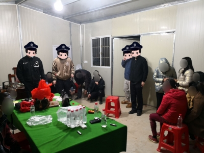 大冷天，还赌博！大埔抓了48名涉赌人员！
