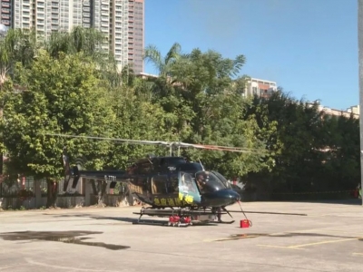 丰顺：直升机“空中巡航” 助力森林防灭火