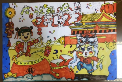 梅县区德兴小学曾晖翔丨绘画