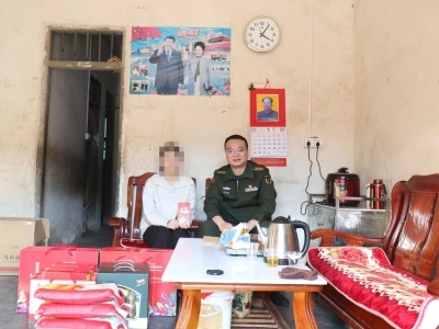浓浓真情助学子！丰顺县人武部春节走访慰问困难学生
