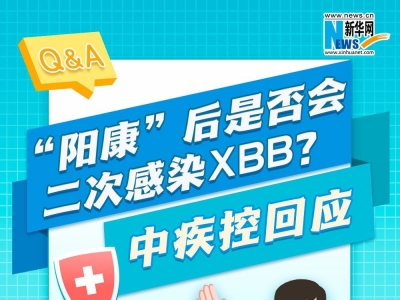 “阳康”后是否会二次感染XBB？中疾控回应