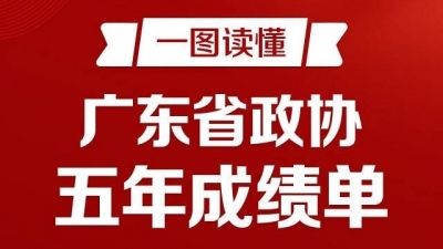 一图读懂广东省政协五年成绩单