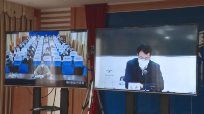 梅县区组织收听收看全省、全市疫情防控工作电视电话会议