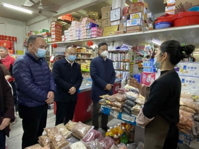 王庆利到梅县区检查物资供应和安全生产等工作：全力保障广大群众平安祥和过节