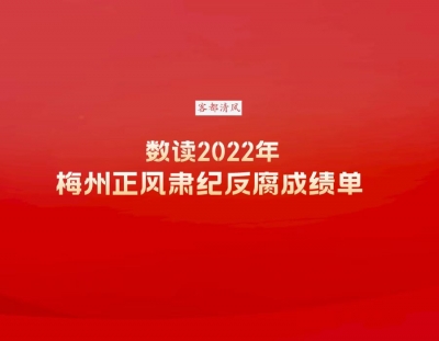长图丨数读2022年梅州正风肃纪反腐成绩单