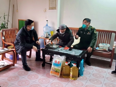 梅县区人武部开展春节走访慰问活动