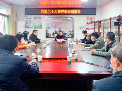 赵东到梅江区基层联系点开展调研并宣讲党的二十大精神