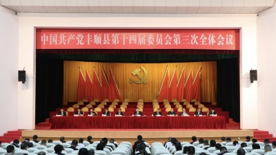 中共丰顺县委十四届三次全会召开