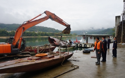 动真格，除隐患！大埔一艘“三无”船舶被现场拆解