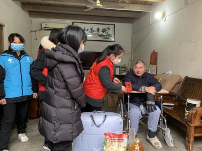 梅县区残联开展春节前走访慰问残疾人系列活动