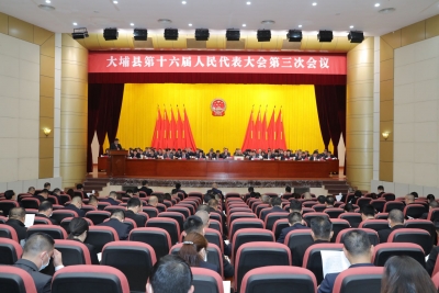 使命呼唤担当，奋斗成就梦想！大埔县十六届人大三次会议开幕