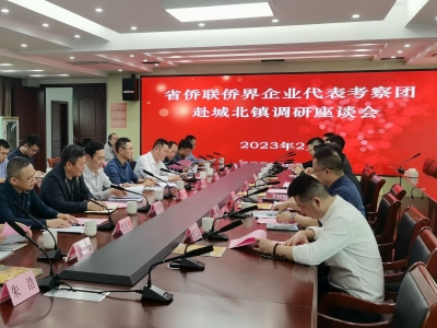 省侨联侨届企业先行考察团赴梅江区城北镇调研