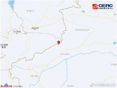 新疆阿克苏地区温宿县发生5.1级地震