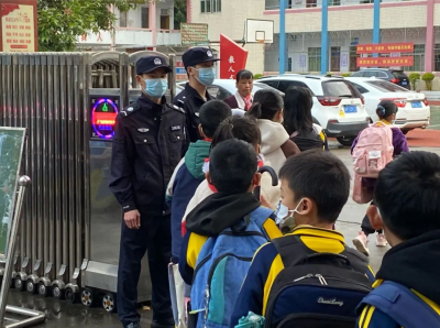 开学首日，大埔校园及周边“警”然有序！