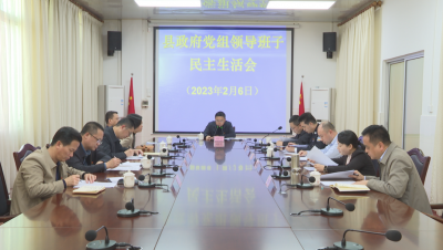 蕉岭县政府党组领导班子召开年度民主生活会 ：聚焦高质量发展  铆足干劲抓落实