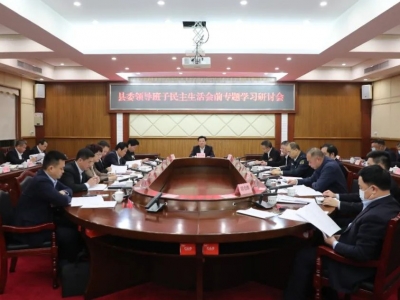 丰顺县委领导班子民主生活会会前专题学习研讨会召开