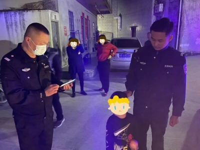 到丰顺探亲小孩迷路走失，多亏了警察蜀黍