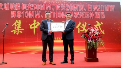 大埔县峡能农光互补项目顺利开工