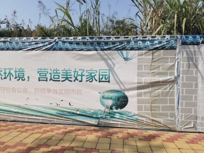 宣传墙破损脱落不太美观，市民盼早日更新