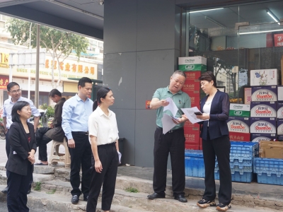 蔡雪嫦到挂点社区开展创建全国文明城市和巩固国家卫生城市督导工作