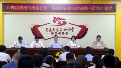 共青团梅州市梅县区第二届委员会第五次全体（扩大）会议召开