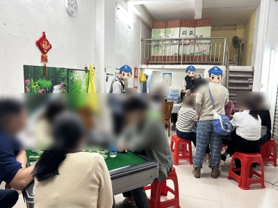 棋牌室内开赌，68名涉赌人员被抓