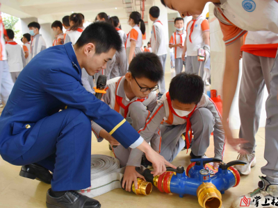 梅州市2023年“消防员过来带你玩”消防宣传教育活动走进芹洋学校