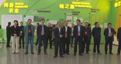 闽粤赣边三省十县（区）政协第52次联系协作会议与会人员到梅县区参观考察