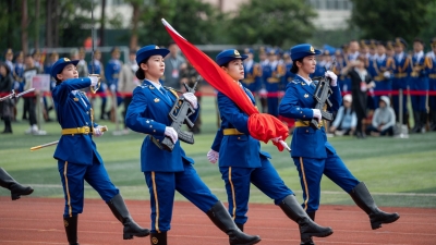 梅州市艺术学校获得一等奖！2022年广东省学校国旗护卫队展示交流活动决赛举行