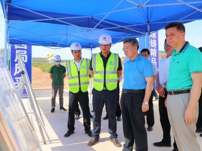 朱少辉率队到华城镇调研高铁经济产业园项目建设推进工作