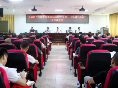 大埔县召开“行政审批事项100%网上受理，100%网上办结”工作调度会