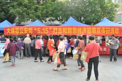 大埔公安开展打击和防范经济犯罪宣传日活动