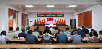 大埔县组织收看收听全市稳就业工作会议暨市就业工作领导小组电视电话会议