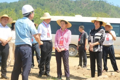 大埔县人大代表视察县防洪工程和水库除险加固工程建设情况