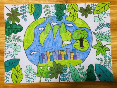 梅县区德兴小学钟欣恬丨绘画