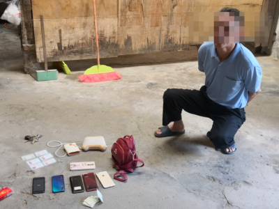 栽了！男子流窜多地入室盗窃，在丰顺落入法网