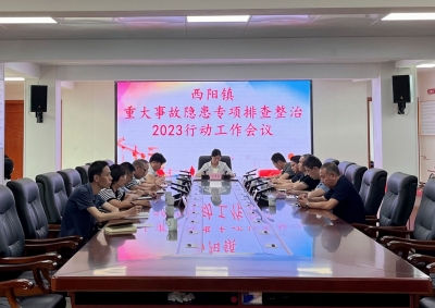 梅江区西阳镇召开重大事故隐患专项排查整治2023行动工作会议