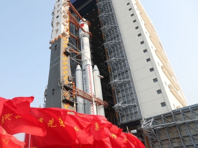 天舟六号船箭组合体转运至发射区 将于近日择机发射