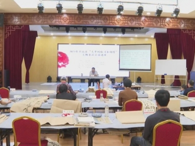 领略草书之美！平远县文化馆举办书法公益讲座