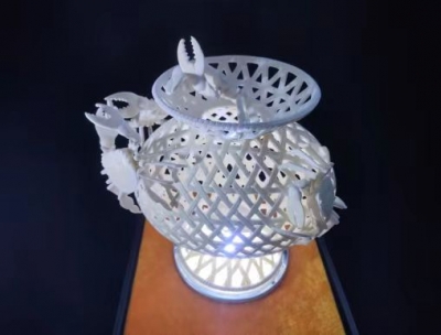 大埔蛋雕作品获第十二届广东省民间工艺精品展优秀奖