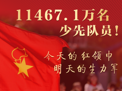 截至2022年底 全国共有少先队员11467.1万名