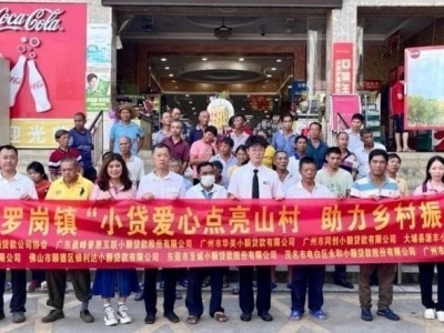兴宁罗岗镇开展“小贷爱心点亮山村 助力乡村振兴”活动